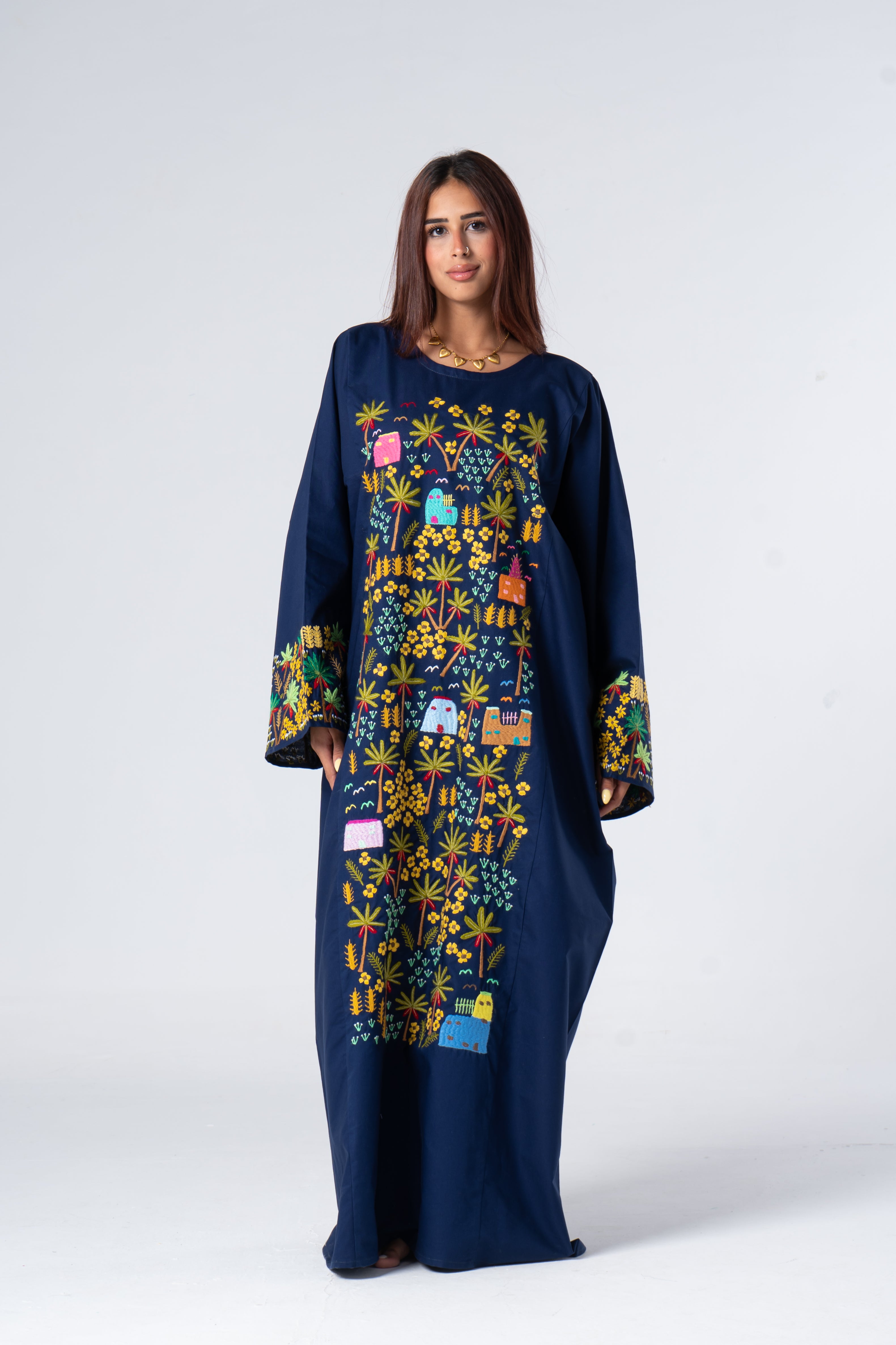 Fellahy Palm Komam Galabeya Cotton