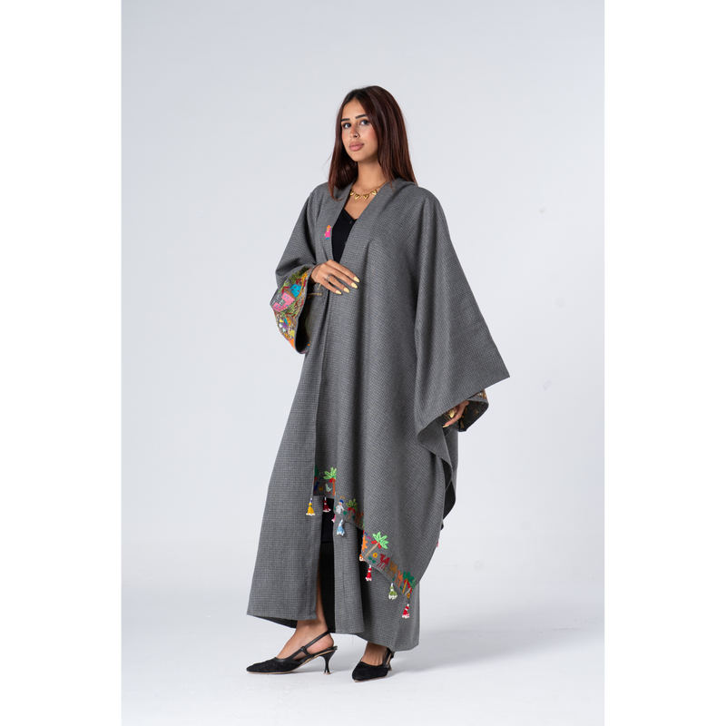 Matching Fellahy Kaftan and Classic Fellahy Shawl Wool