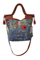 Patchwork Jeans Bag