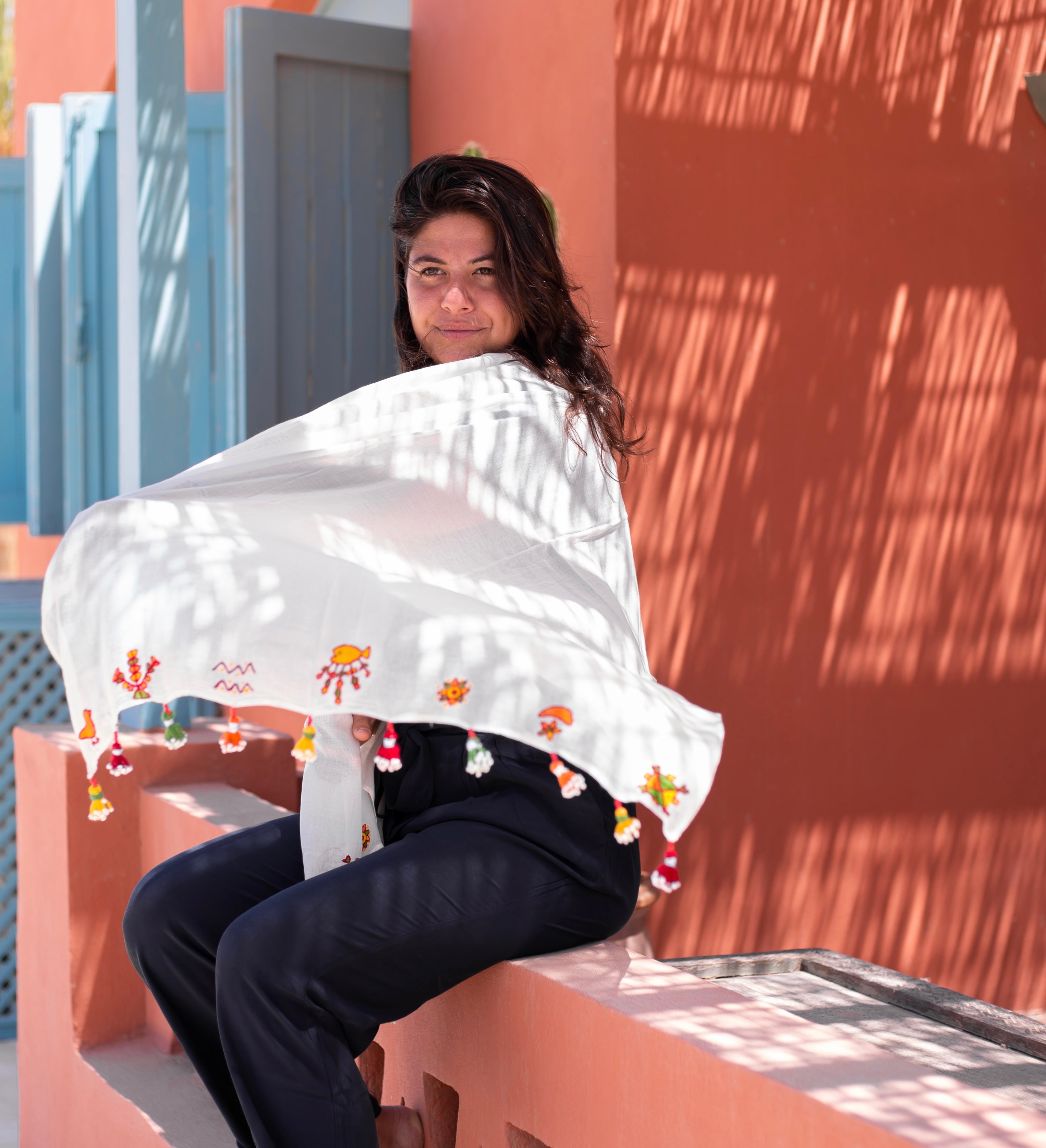 Light Negma Line Shawl